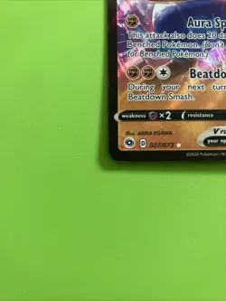 Pokemon TCG Lucario v Champions Path Holo Ultra Rare Card 027/073 Mint Condition - Image 2