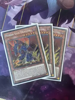 Yu-Gi-Oh Power Vice Dragon 1st Edition Secret Rare Playset BLZD EN002 - Image 1