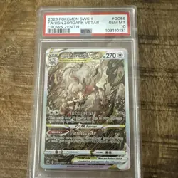 2023 POKEMON SWORD & SHIELD CROWN ZENITH FULL ART/HISUIAN ZOROARK VSTAR PSA 10 - Image 1