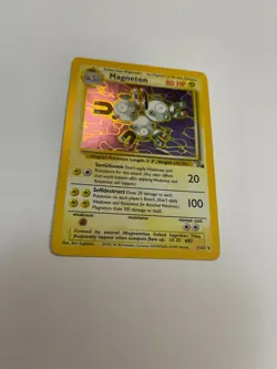 Magneton Pokemon TCG 11/62 Fossil Set Unlimited Holo Rare Light Play - Image 3