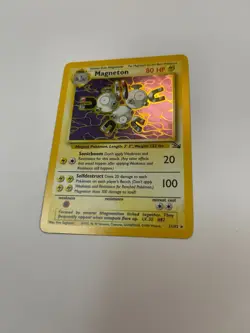 Magneton Pokemon TCG 11/62 Fossil Set Unlimited Holo Rare Light Play - Image 4