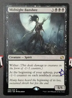 MTG Midnight Banshee- STAMPED -Modern Masters 2015 Magic the Gathering Card #86 - Image 1