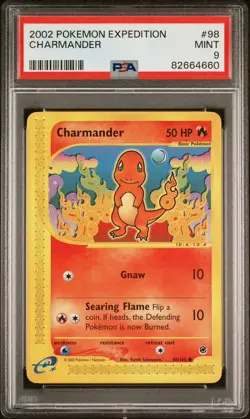 Charmander 98/165 Expedition PSA 9 Pokemon Card 2002 - Image 2