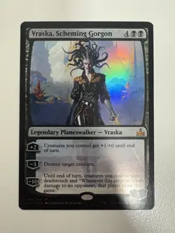 Vraska Scheming Gorgon Foil MTG Magic the Gathering Card NM Near Mint RIX - Image 1