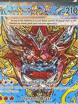 Hearthflame Mask Ogerpon ex 148/131 Pokemon TCG Sv: Prismatic Evolutions Holo - Image 2