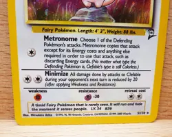 Clefable 5/130 HOLO RARE Base Set 2 2000 Pokemon WOTC Vintage LP - Image 3