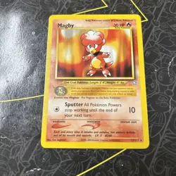 Pokemon TCG - Magby 23/111 Non-Holo Rare - WOTC Neo Genesis - Image 1