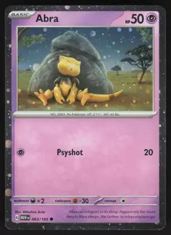 Abra (Cosmos Holo) 063/165 Promo Miscellaneous Cards & Products Pokemon NM - Image 1