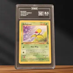 1999 Jungle 1st Edition Bellsprout ‧ PSA/TAG 8.5 NM/MT+ ‧ Vintage Pokemon Common - Image 1
