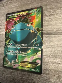 Pokemon TCG Venusaur EX 141/146 XY Base Set Ultra Rare Full Art Holo Card LP - Image 3