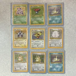 Pokemon TCG WOTC 1999 9-Card Lot Jungle/Fossil/Base Set 2 Holo Nidoking - Image 1
