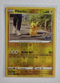 Pokemon TCG: Pikachu (027/078) Pokemon GO Reverse Holo Common - Image 1
