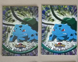 NM #01 HOLO/non Holo Bulbasaur Topps Chrome 1999 Pokemon TV Animation Series 1 - Image 1