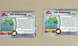NM #01 HOLO/non Holo Bulbasaur Topps Chrome 1999 Pokemon TV Animation Series 1 - Image 2