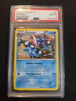 Pokemon Greninja 2016 XY Breakpoint 40/122 Psa 8 - Image 1