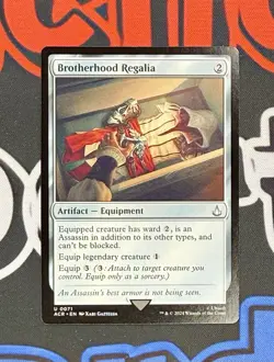 Brotherhood Regalia (Non-foil) Universes Beyond: Assassin's Creed 0071 U MTG a27 - Image 1