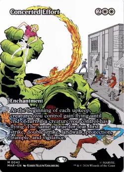 Concerted Effort (Borderless) 42 Marvel Universe Eternal-Legal MTG NM - Image 1