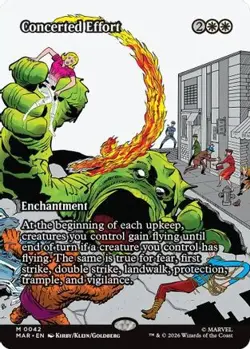 Concerted Effort (Borderless) 42 Marvel Universe Eternal-Legal MTG NM - Image 3