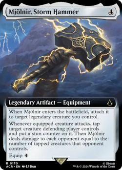 Mjolnir, Storm Hammer (Extended Art) [Assassin's Creed] Foil Near Mint - Image 1