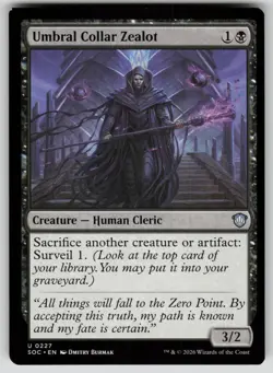 Umbral Collar Zealot Uncommon Commander: Secrets of Strixhaven 227 MTG NM 2026 - Image 1