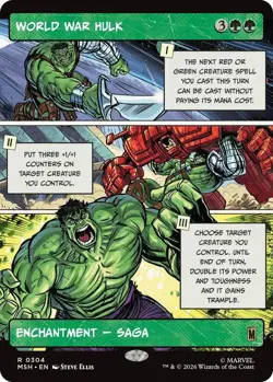 World War Hulk (Borderless) Marvel Super Heroes Regular. MTG Magic the Gathering - Image 1