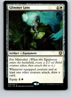 Magic the Gathering Glimmer Lens Commander: Phyrexia: All Will Be One MTG - Image 1