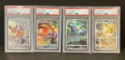 2021 Pokemon Japanese Vmax Climax Eevee Flareon Vaporeon Jolteon Set PSA 10 - Image 1