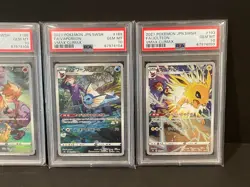 2021 Pokemon Japanese Vmax Climax Eevee Flareon Vaporeon Jolteon Set PSA 10 - Image 3