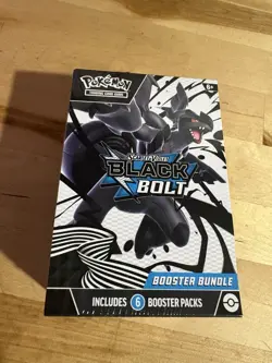 Pokemon TCG Scarlet & Violet Black Bolt Booster Bundle Sealed - Image 1