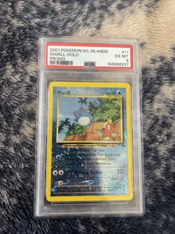 Pokemon TCG Marill Southern Islands Promo Reverse Holo Card Psa 6 - Image 1