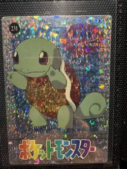 Pokemon 1995 Vending Prism Sticker 231 229 Squirtle Mew - Image 1