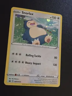 Snorlax SWSH032 Holo Promo Sword & Shield Promo Pokemon Holo Near Mint - Image 2