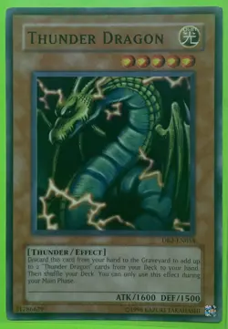 Yugioh Thunder Dragon DB2-EN058 Common - LP - Image 1