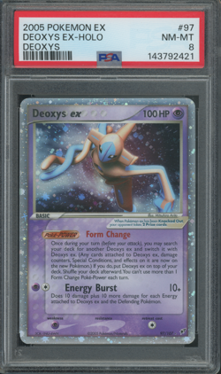 2005 Pokemon Deoxys ex #97/107 EX Deoxys Holo Ultra Rare PSA 8 NM-MINT - Image 4