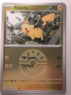 Pikachu (Friend Ball) 055/217 C Pokemon Ascended Heroes Reverse Holo NM/M - Image 1