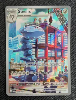 Pokemon Steelix SV04: Paradox Rift 208/182 Illustration Rare EN - Image 1