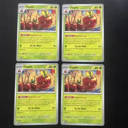 4 x Dipplin 018/167 - Twilight Masquerade - Pokemon TCG Playset - Image 1