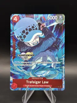 One Piece TCG P-017 Trafalgar Law Championship 2024 Celebration Event Pack Promo - Image 1