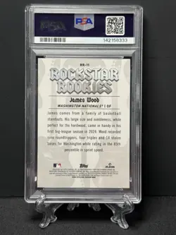 2025 Bowman - James Wood - Rockstar Rookies #RR11 (RC) PSA 10 GEM MINT - Image 2