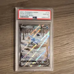 Pokemon Glaceon V Full Art 175/203 SWSH07 Evolving Skies Holo Ultra Rare PSA 10 - Image 1