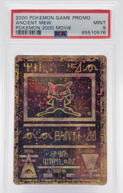ANCIENT MEW 2000 POKEMON GAME POKEMON 2000 MOVIE PROMO A PSA 9 1 SWIRL - Image 1
