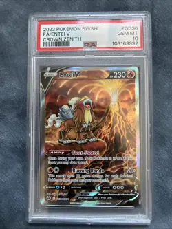 Entei V GG36/GG70 Suicune V GG38/GG70 Raikou V GG41/GG70 Crown Zenith PSA 10 - Image 2