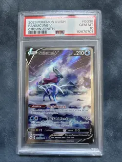 Entei V GG36/GG70 Suicune V GG38/GG70 Raikou V GG41/GG70 Crown Zenith PSA 10 - Image 4