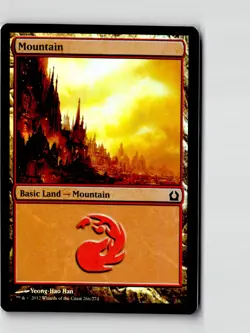 Mountain (266) 266 Land Return to Ravnica Magic: The Gathering Foil LP - Image 1