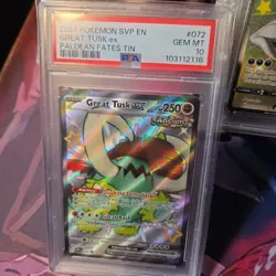 Pokemon PSA GEM 10 Card Lot Of 2 GRIMMSNARL GREAT TUSK - Image 2
