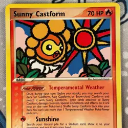 Sunny Castform 26/101 Non Holo EX Hidden Legends Vintage Pokemon Card NM - Image 2