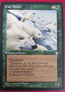 MTG Pale Bears Ice Age LP Magic The Gathering - Image 1