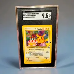 Birthday Pikachu🎈#24 Black Star Promo Pokemon SGC 9.5 Mint+ Graded TCG Card - Image 1