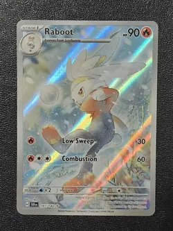 147/142 Raboot : Illustration Rare Holo Card : Stellar Crown : Pokemon TCG NM - Image 1