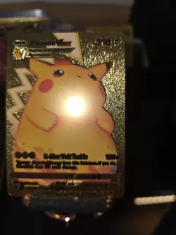 Pokemon Gold Foil Fan Art Card PIKACHU VMAX Gigantamax 310HP 044/185 - Image 2